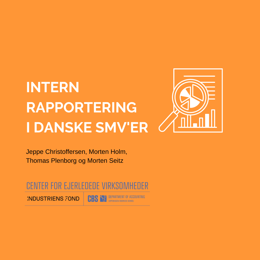 Billede af forsiden til rapporten: Intern rapportering i danske SMV'er
