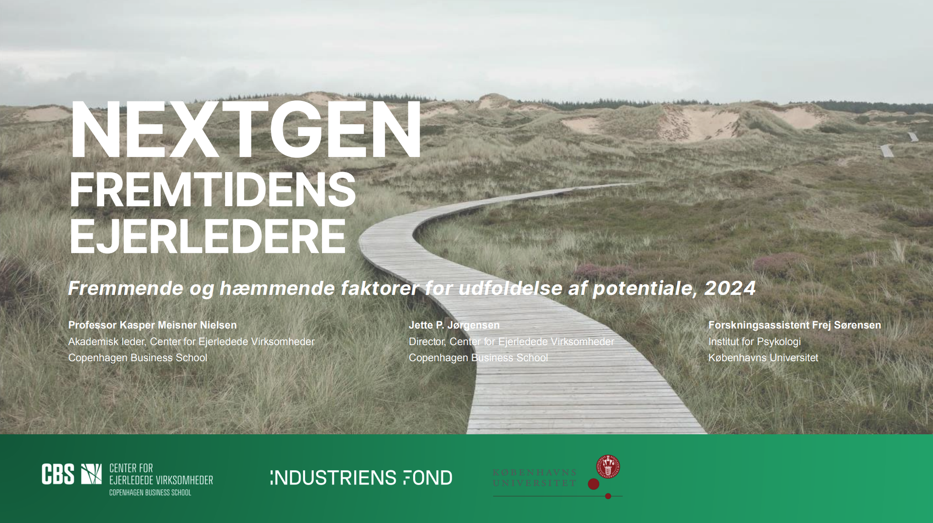 Billede af forsiden til rapporten: Finansiering for ejerledere